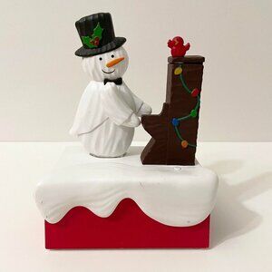 2018 Hallmark Snow Many Memories Piano Player Snowman Singing Motion